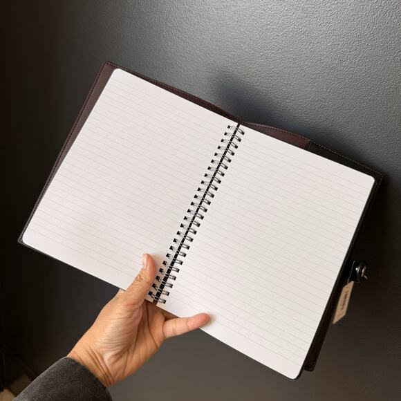 Coach CCF42 Notebook With Butterfly Print novelty leather/Silver - Picture 5 of 6